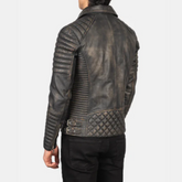 Armand Distressed Brown Leather Biker Jacket
